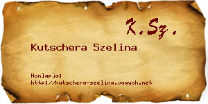Kutschera Szelina névjegykártya